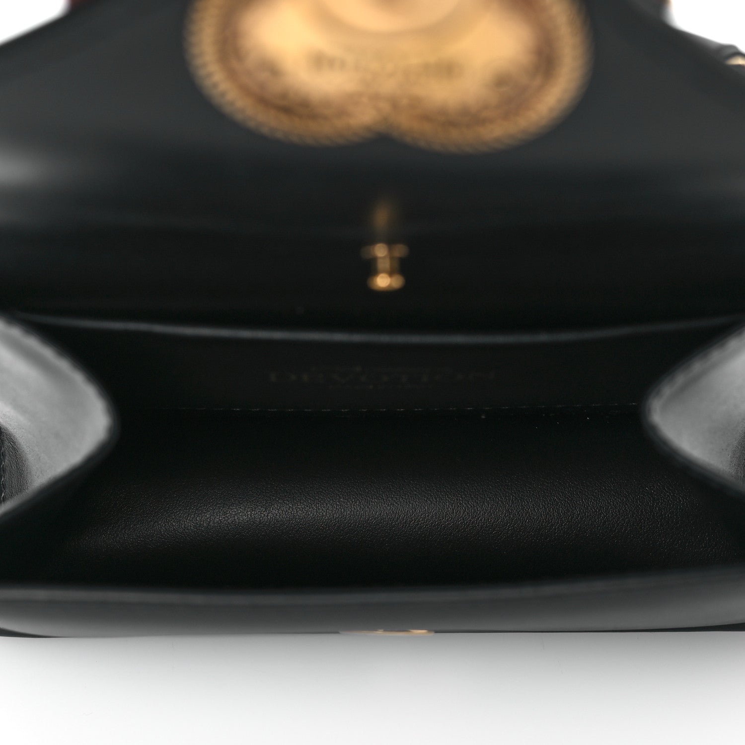 Dolce & Gabbana Smooth Calfskin Small Devotion Envelope Top Handle Bag Black 5 of 9