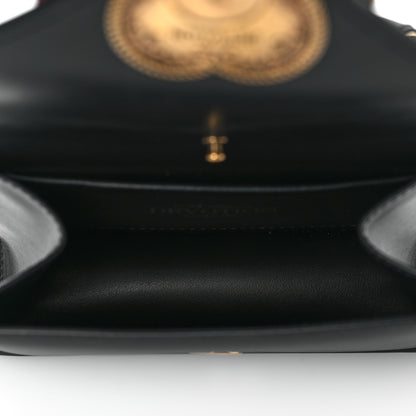 Dolce & Gabbana Smooth Calfskin Small Devotion Envelope Top Handle Bag Black 5 of 9