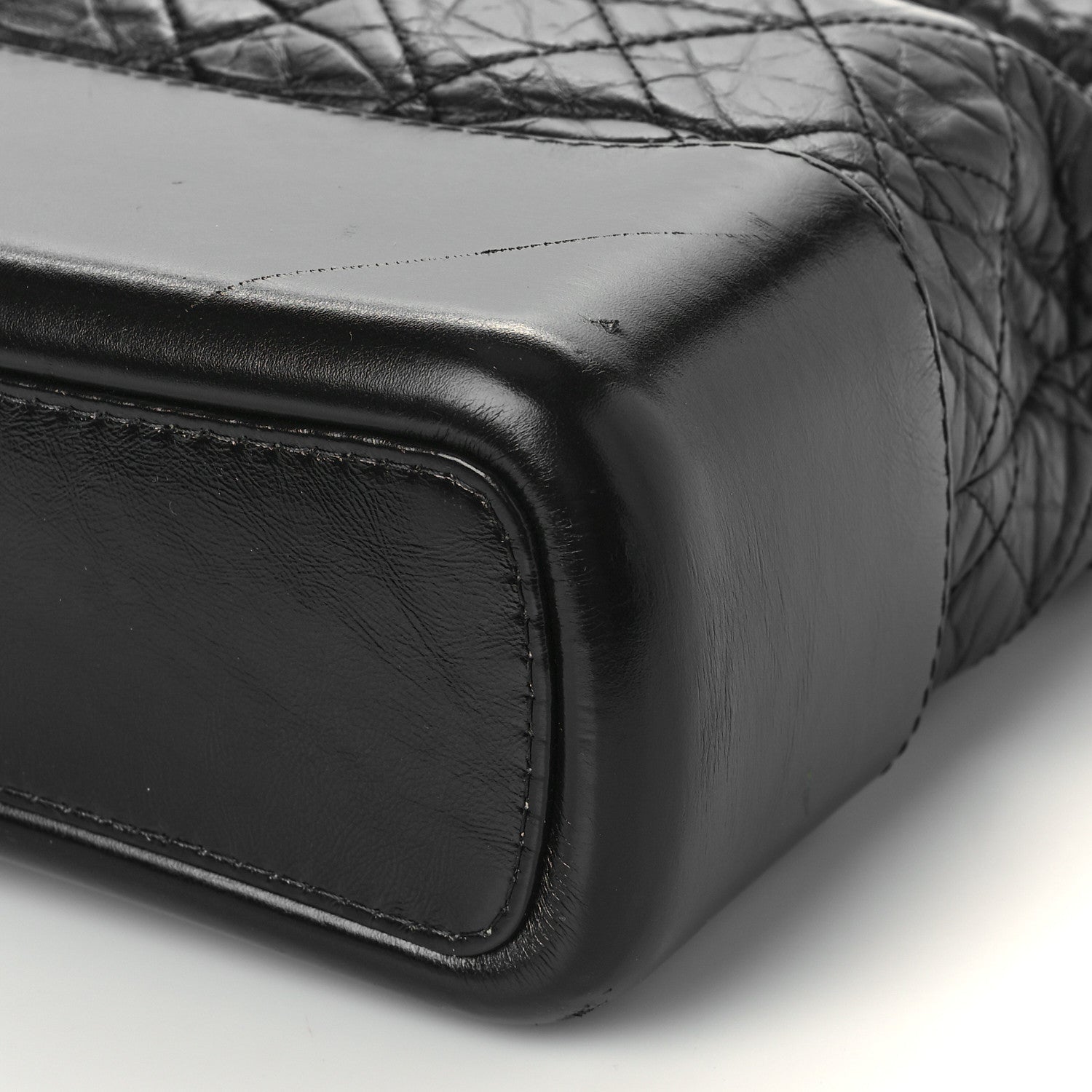 Chanel Aged Calfskin Quilted Large Gabrielle Hobo Black 9 of 9