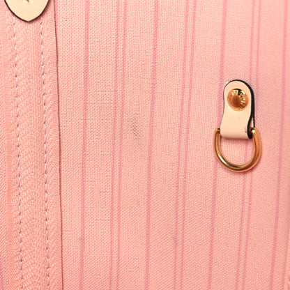Louis Vuitton Damier Azur Braided Neverfull MM Pink 9 of 9