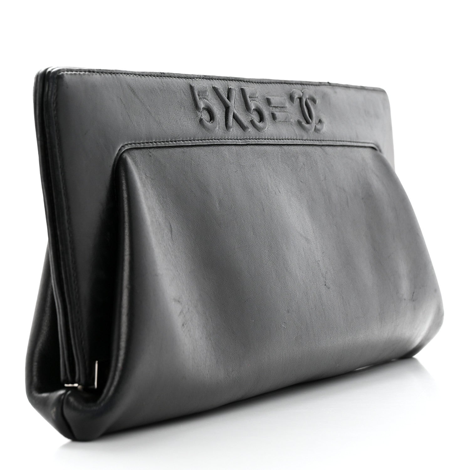 Chanel Lambskin 5x5=CC Clutch Black 3 of 16