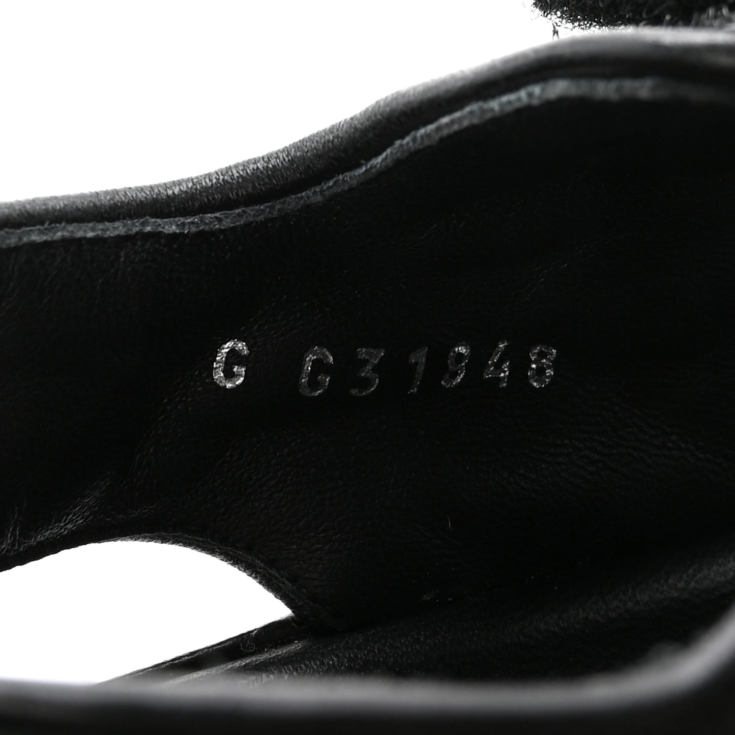 Lambskin Velcro Dad Sandals 38.5 Black