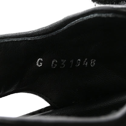 Chanel Lambskin Velcro Dad Sandals 38.5 Black 9 of 10