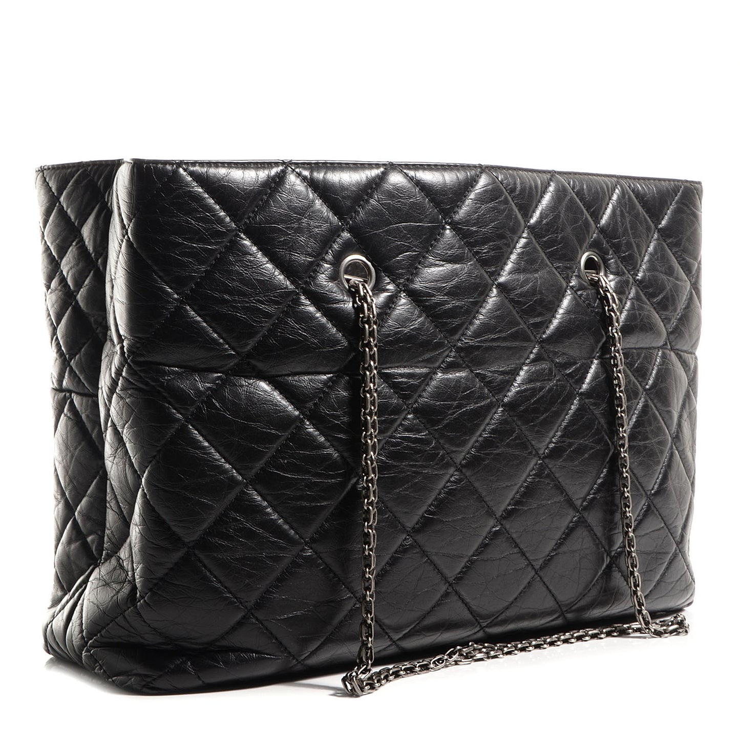 Aged Calfskin Reissue 2.55 Tote Black