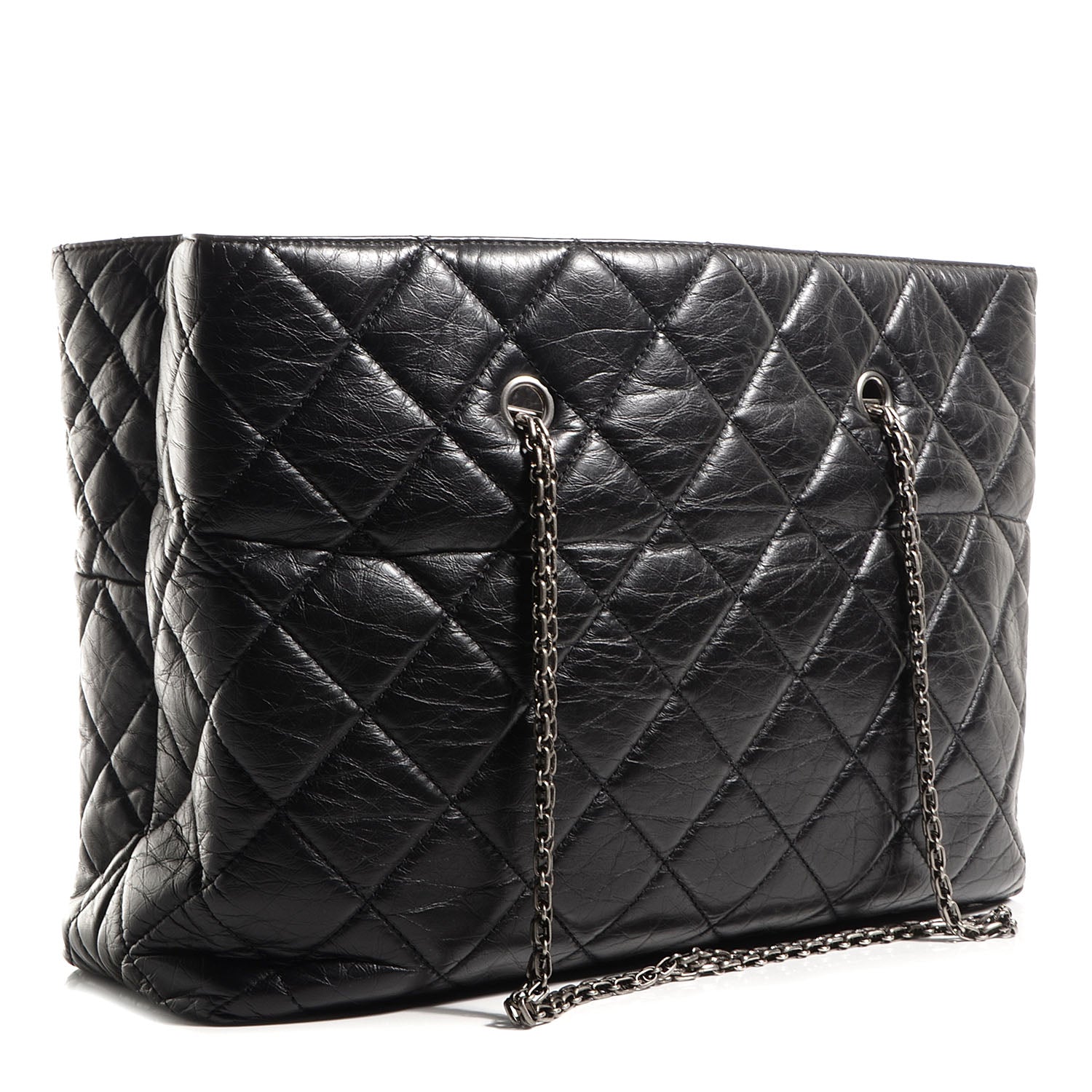Chanel Aged Calfskin Reissue 2.55 Tote Black 3 of 7