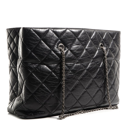Chanel Aged Calfskin Reissue 2.55 Tote Black 3 of 7