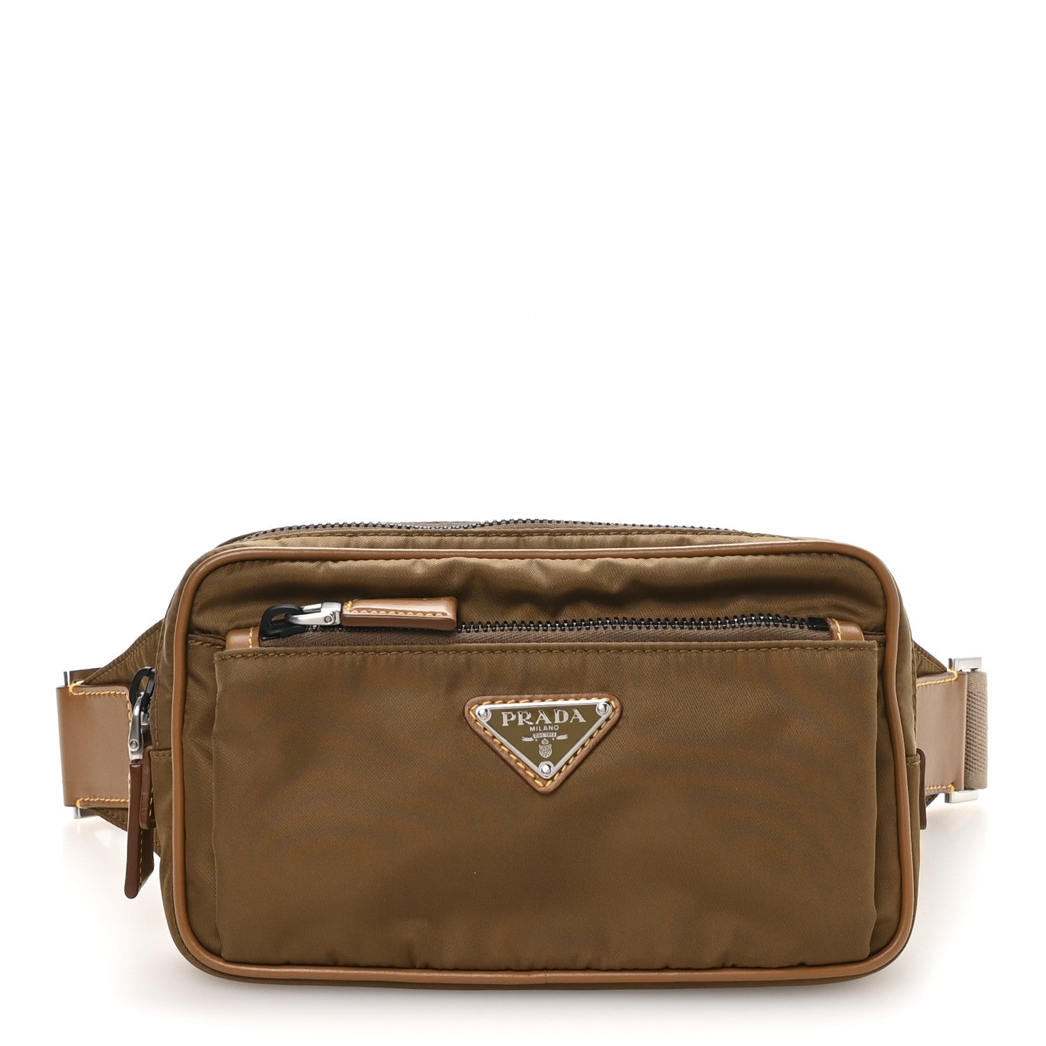 Prada Re-Nylon Spazzolato Belt Bag  Sughero 1 of 8