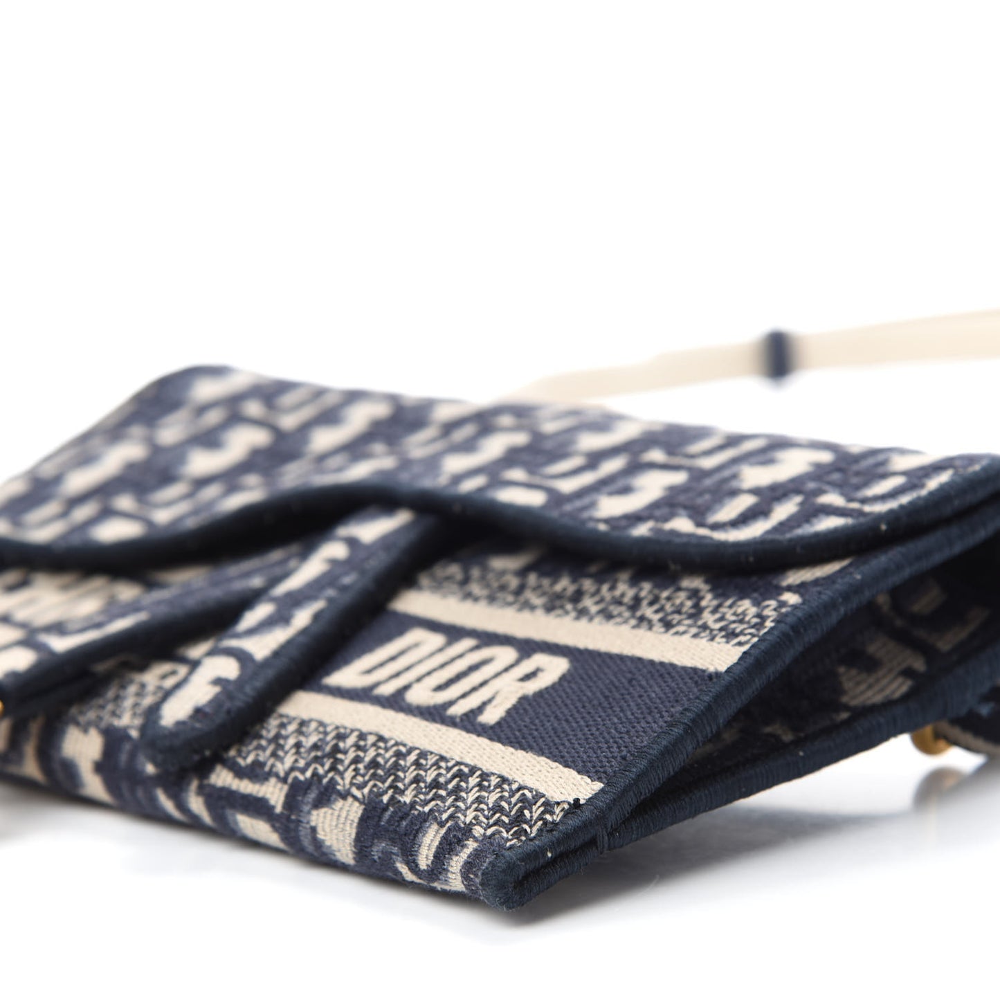 Oblique Slim Saddle Pouch Blue