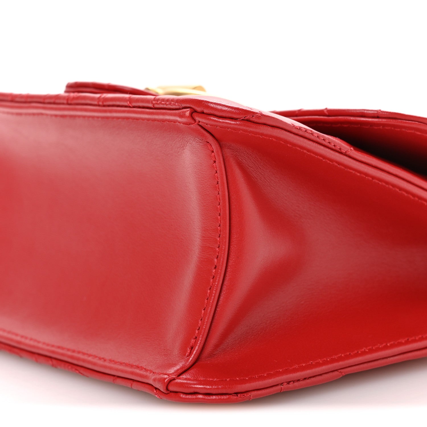 Salvatore Ferragamo Calfskin Quilted Gancini Flap Bag Lipstick 9 of 10