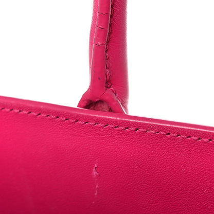 Saint Laurent Calfskin Nano Sac De Jour Lipstick Fuchsia 19 of 23