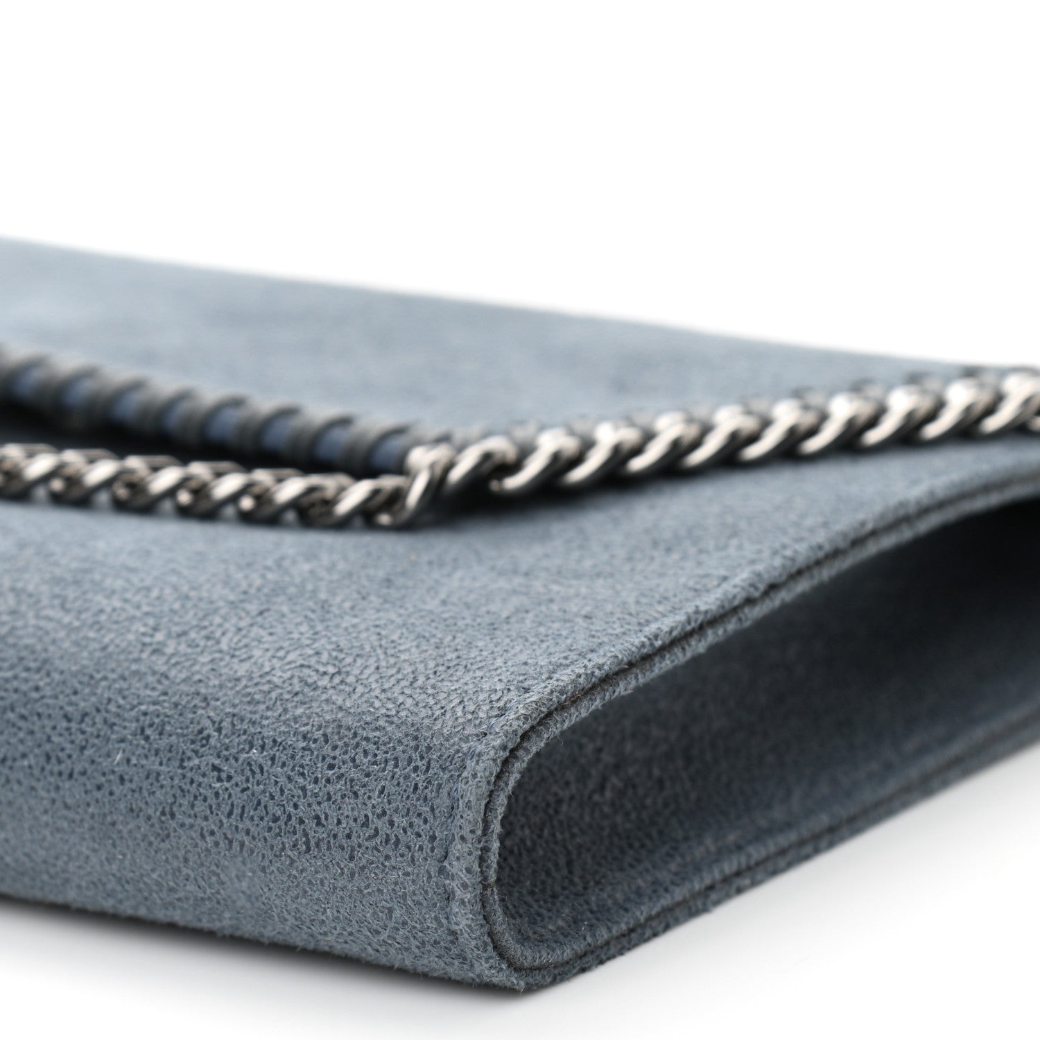 Stella McCartney Shaggy Deer Mini Falabella Shoulder Bag Duck Blue 9 of 9