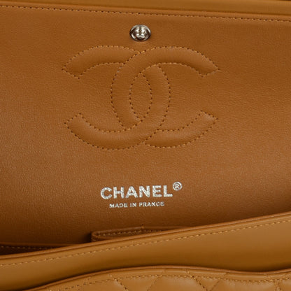 Chanel Lambskin Quilted Medium Double Flap Dark Beige 6 of 8