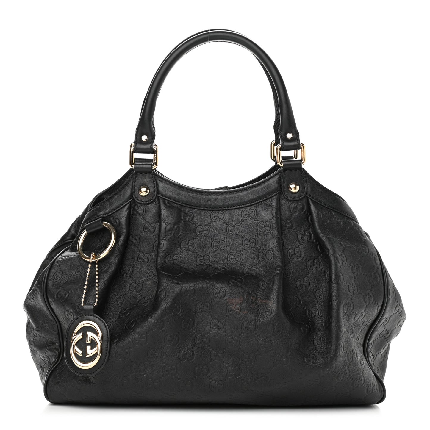 Guccissima Medium Sukey Tote Black