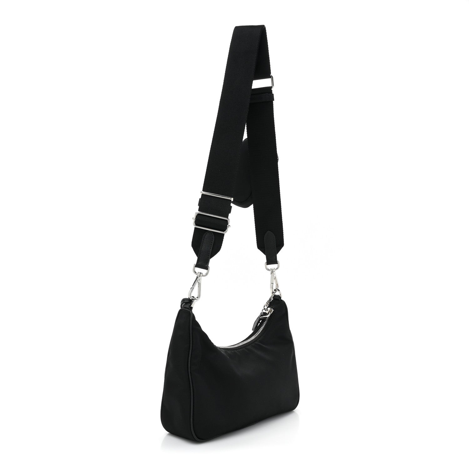 Prada Nylon Re-Edition 2005 Shoulder Bag Black 3 of 8