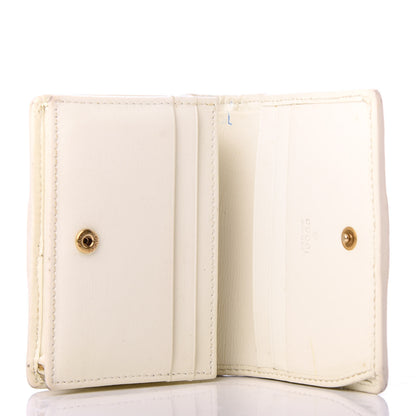 Gucci Calfskin Web Trapuntata GG Card Case Wallet Off White 5 of 9