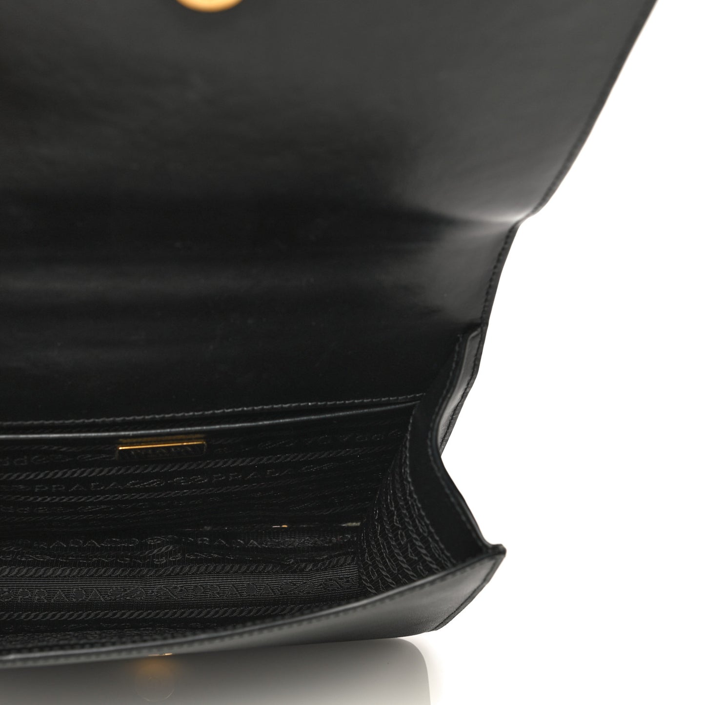 Saffiano Soft Calfskin Chain Crossbody Bag Black