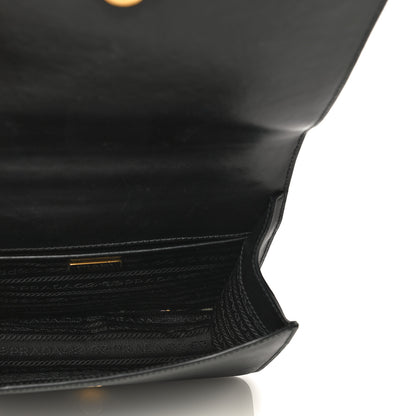Prada Saffiano Soft Calfskin Chain Crossbody Bag Black 4 of 11