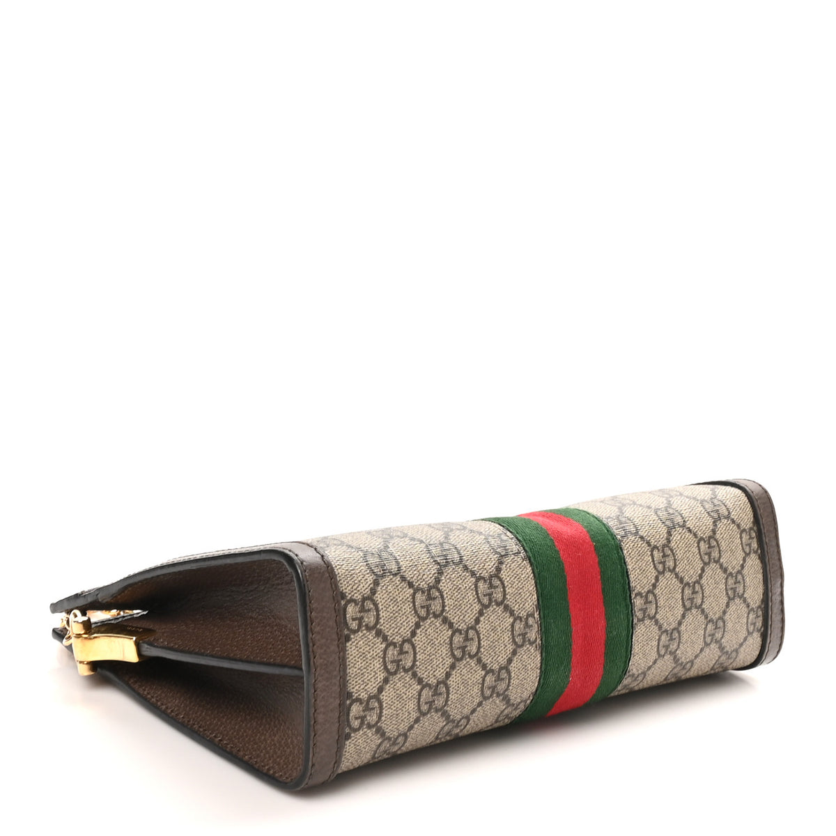 Gucci GG Supreme Monogram Web Small Ophidia Chain Shoulder Bag Brown 4 of 10
