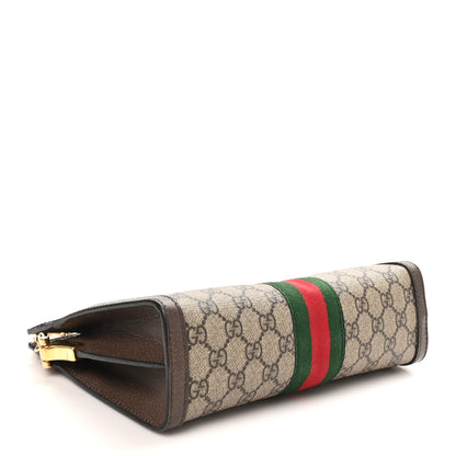 Gucci GG Supreme Monogram Web Small Ophidia Chain Shoulder Bag Brown 4 of 10