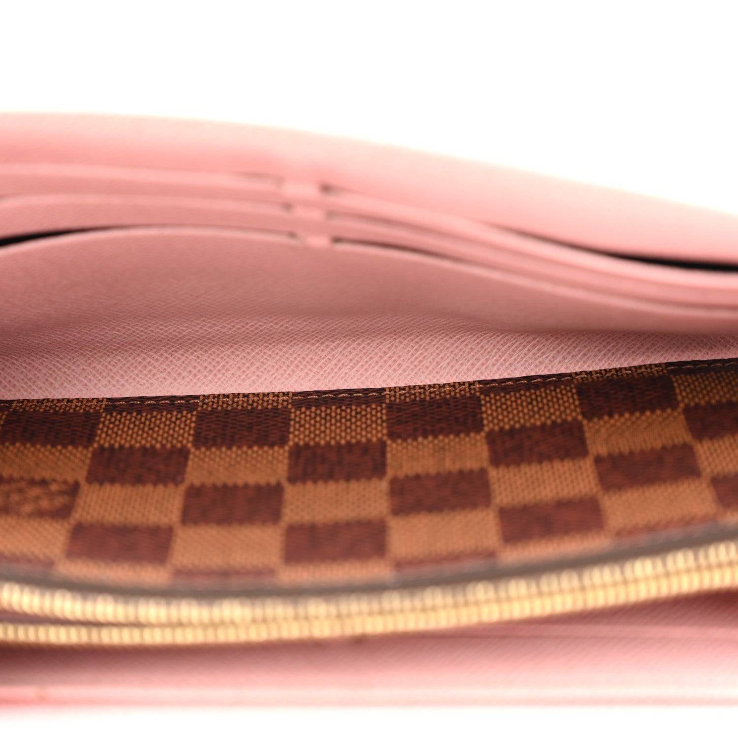 Louis Vuitton Damier Ebene Studded Sarah Wallet NM Rose Ballerine 5 of 10