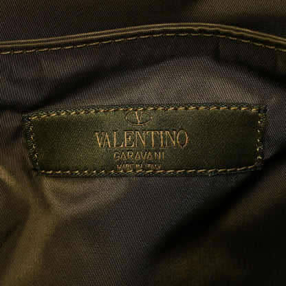 Valentino Garavani Nappa Canvas Camustars Backpack Army Green 7 of 10