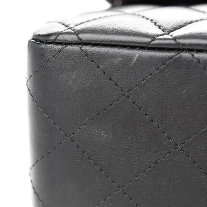 Chanel Lambskin Quilted Medium Double Flap Black 11 of 13