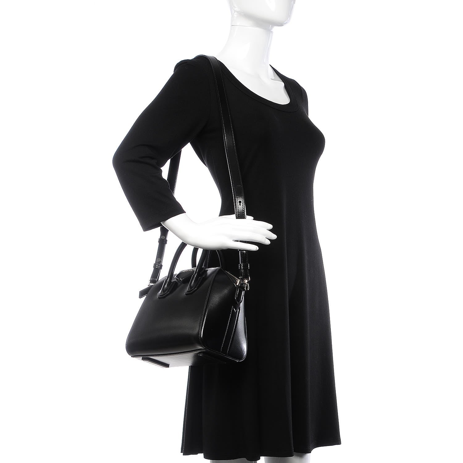 Givenchy Shiny Lord Calfskin Mini Antigona Black 2 of 8