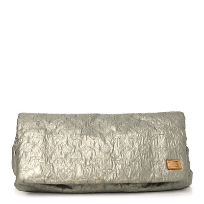 Louis Vuitton Jacquard Quilted Monogram Limelight Clutch GM Perle 1 of 9