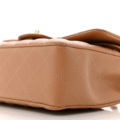 Chanel Caviar Quilted Small Double Flap Dark Beige 10 of 10