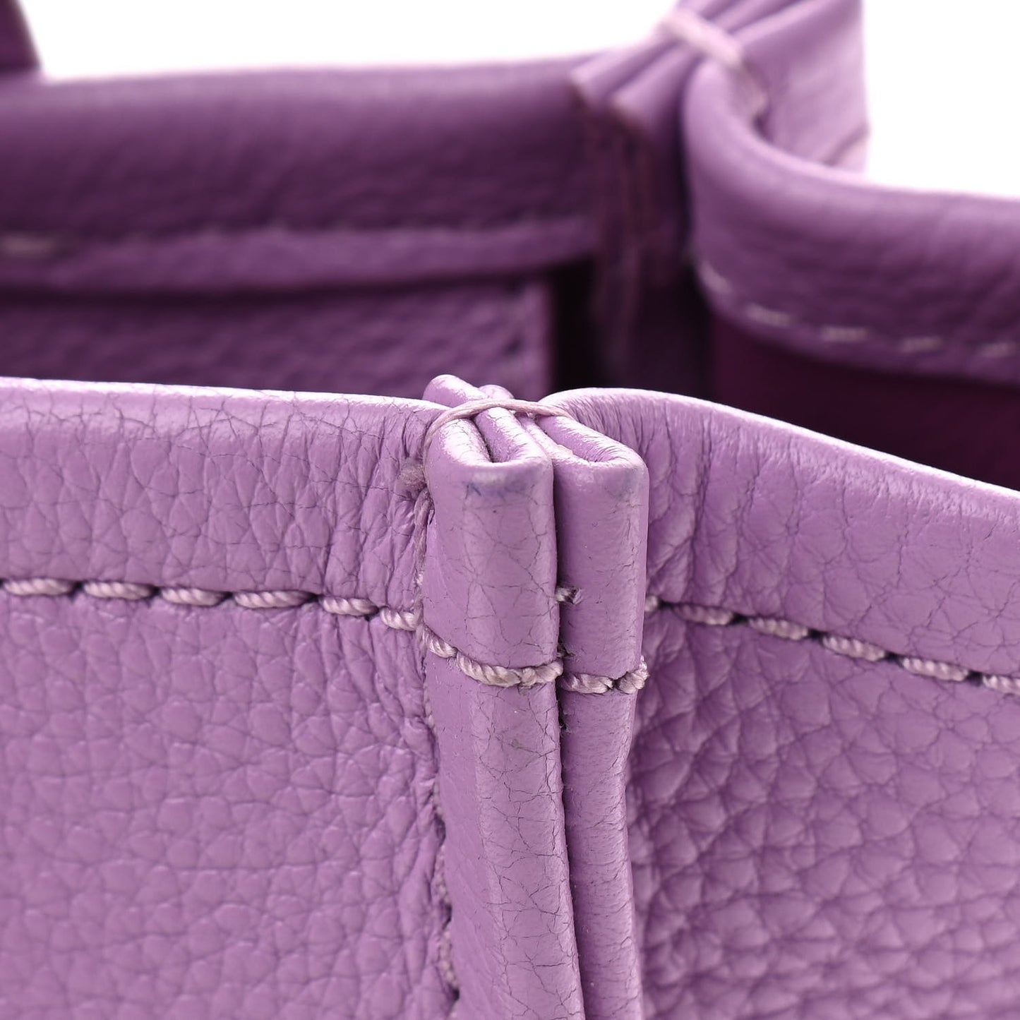 Grained Calfskin Small The Tote Bag Regal Orchid