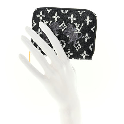 Louis Vuitton Catogram Zippy Coin Purse Black 2 of 8