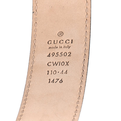 Gucci Textured Dollar Calfskin 30mm Belt 110 44 Black 3 of 5