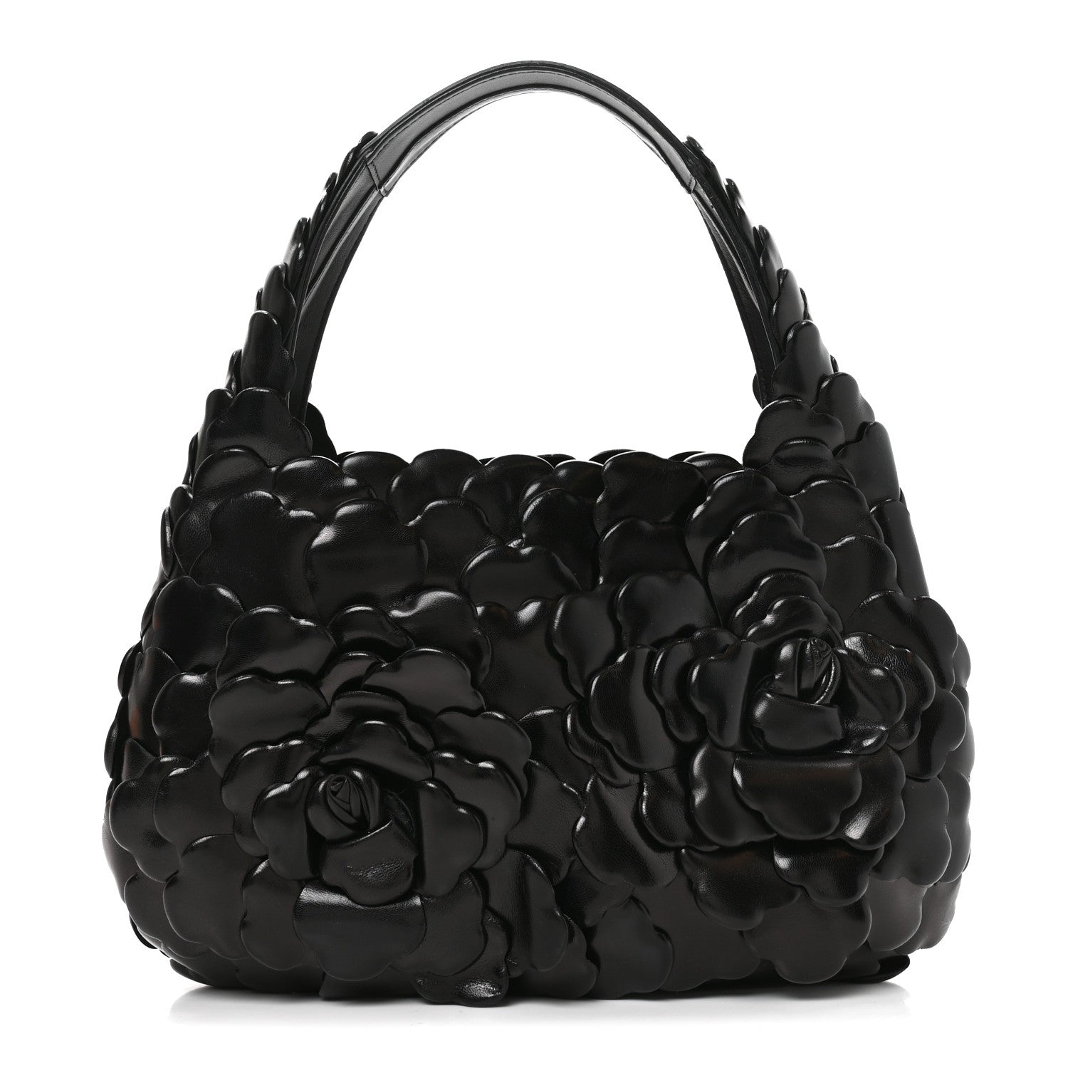 Valentino Garavani Nappa Atelier 03 Rose Edition Small Hobo Black 1 of 8