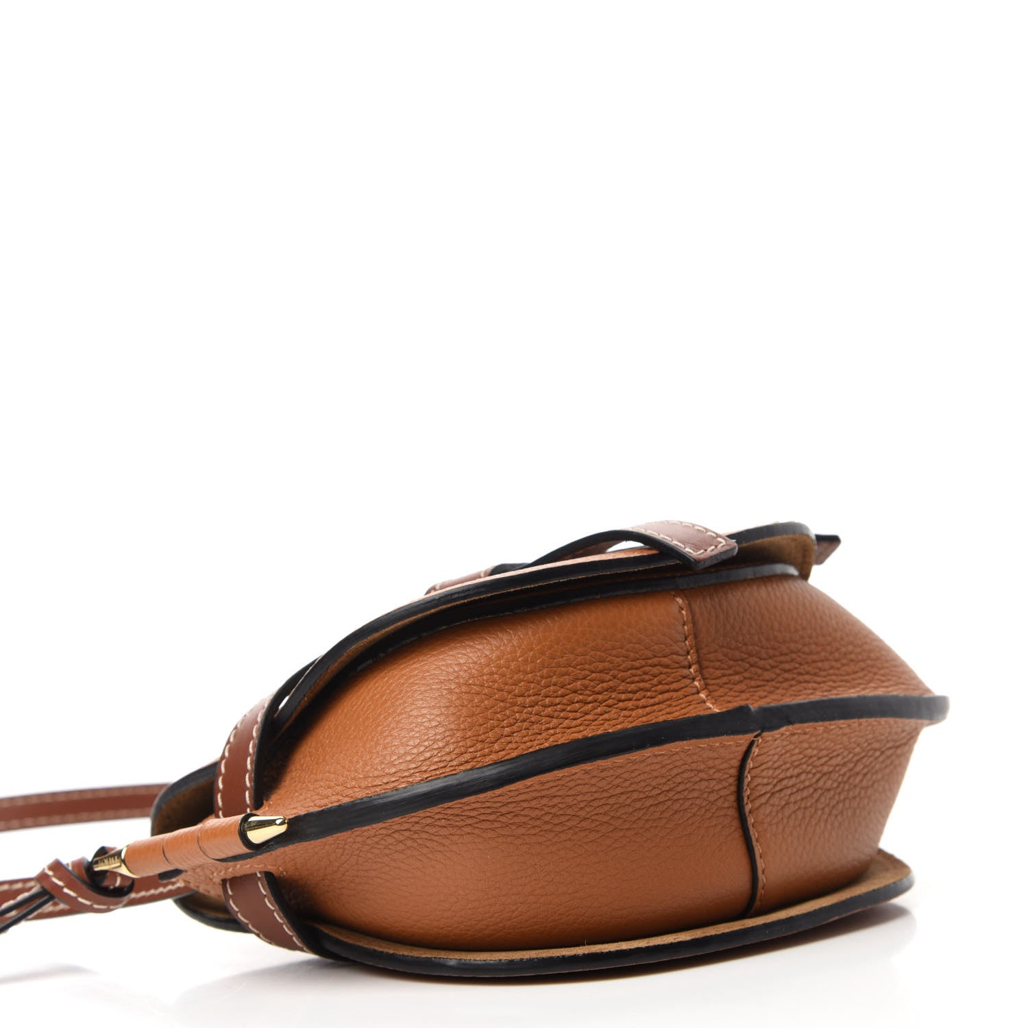 Loewe Grained Calfskin Mini Gate Crossbody Bag Caramel Pecan 4 of 10