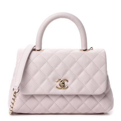 Chanel Caviar Quilted Mini Coco Handle Flap Lilas Lilac 1 of 11