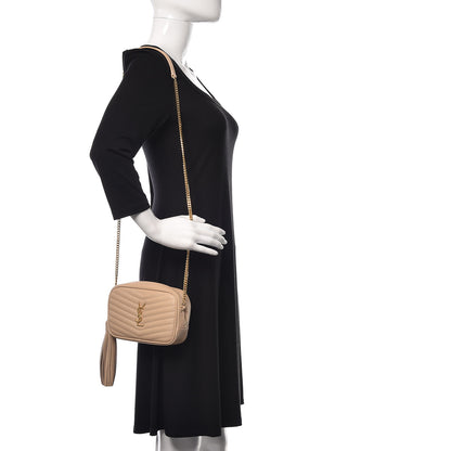 Saint Laurent Grain De Poudre Matelasse Monogram Mini Lou Camera Bag New Powder 2 of 9