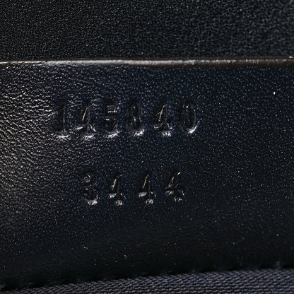 Gucci Guccissima Large Flap Messenger Bag Navy 7 of 13