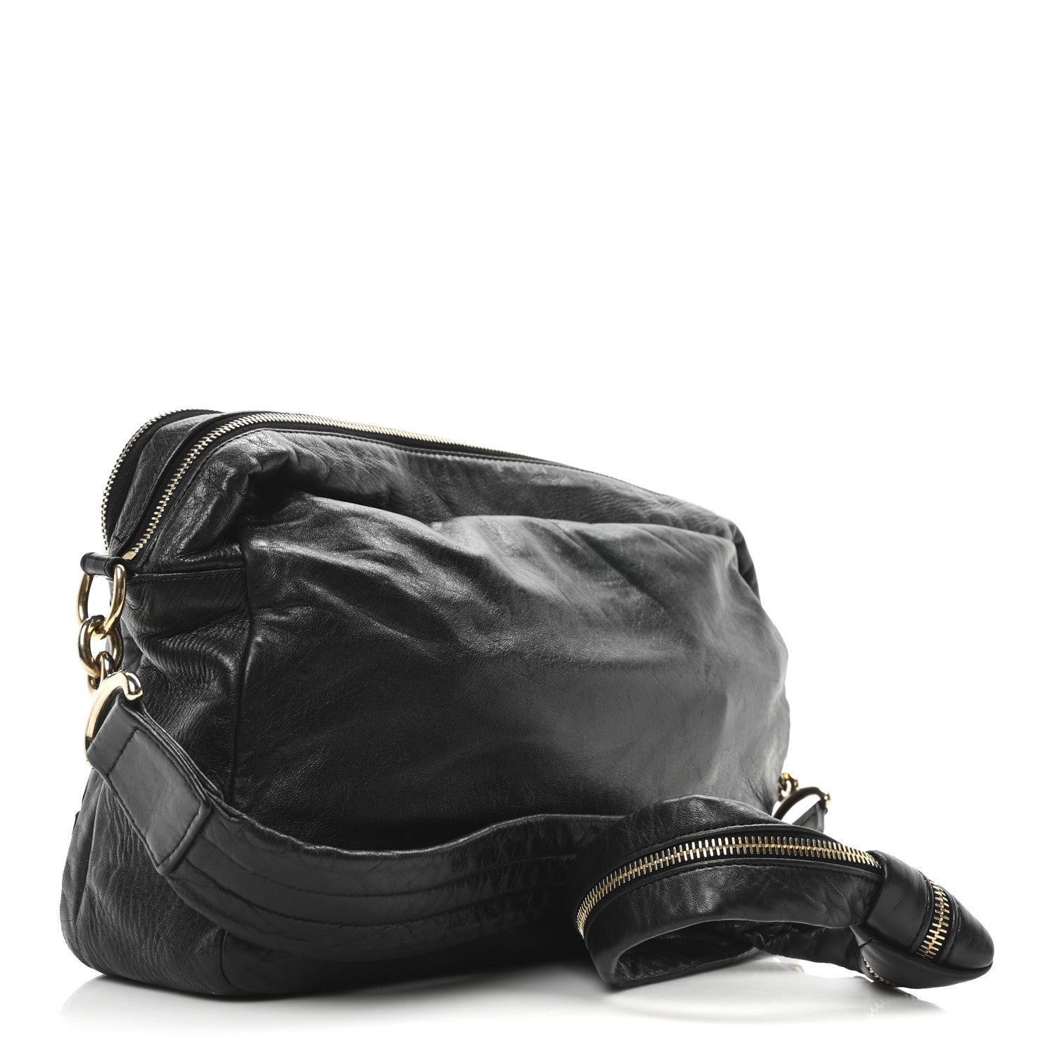 Chanel Lambskin Jersey Scales Camera Case Black 1744299 – FASHIONPHILE