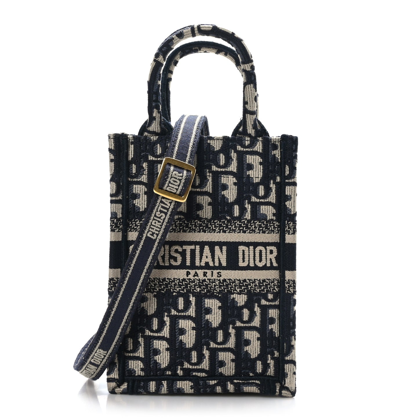 Oblique Mini Book Tote Phone Bag Blue