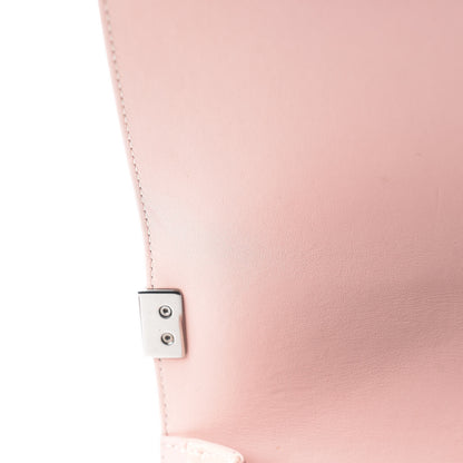 Chanel Patent Chevron Quilted Medium Boy Flap Light Pink 19 of 24