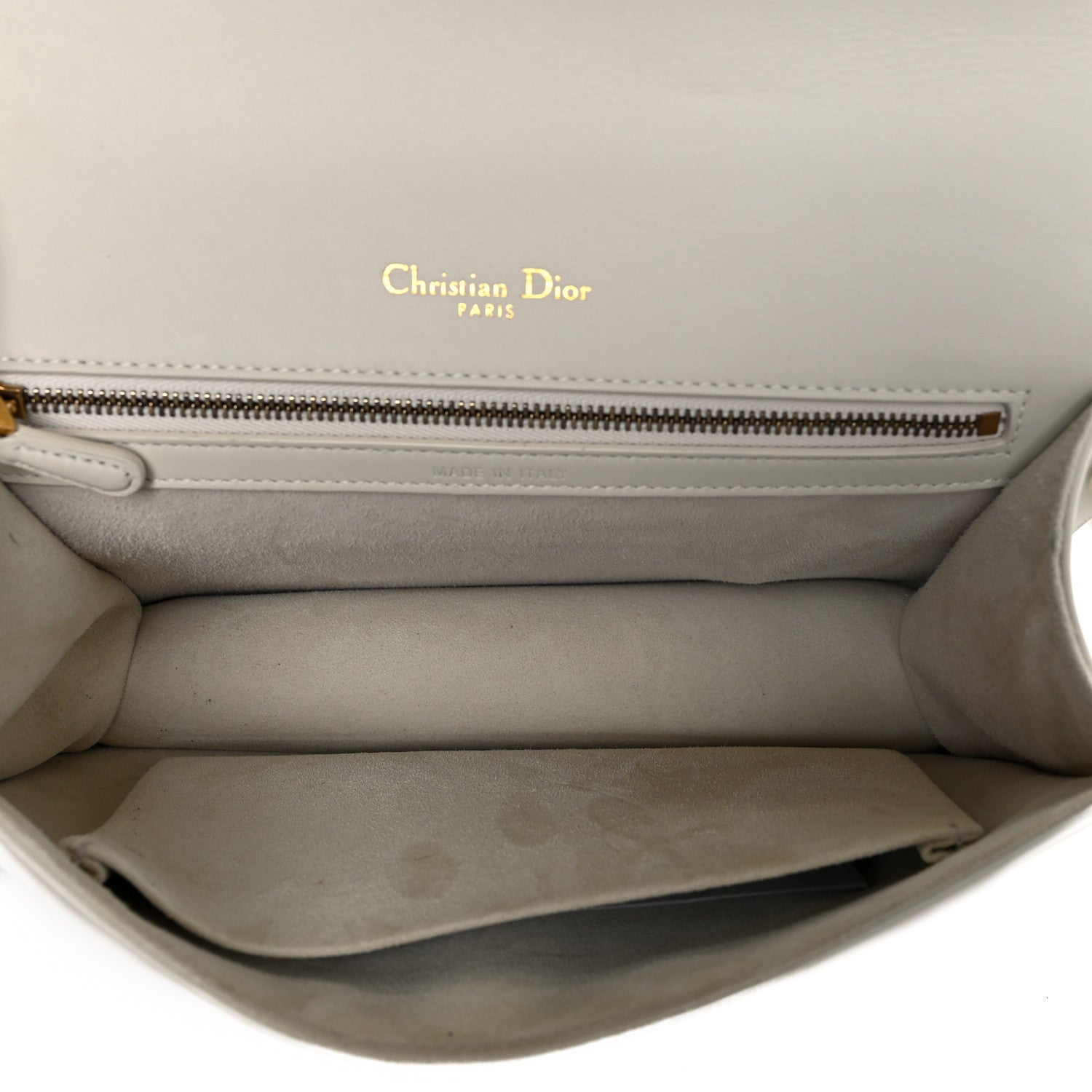 Christian Dior Lambskin Studded Medium Diorama Flap Bag Latte 5 of 10