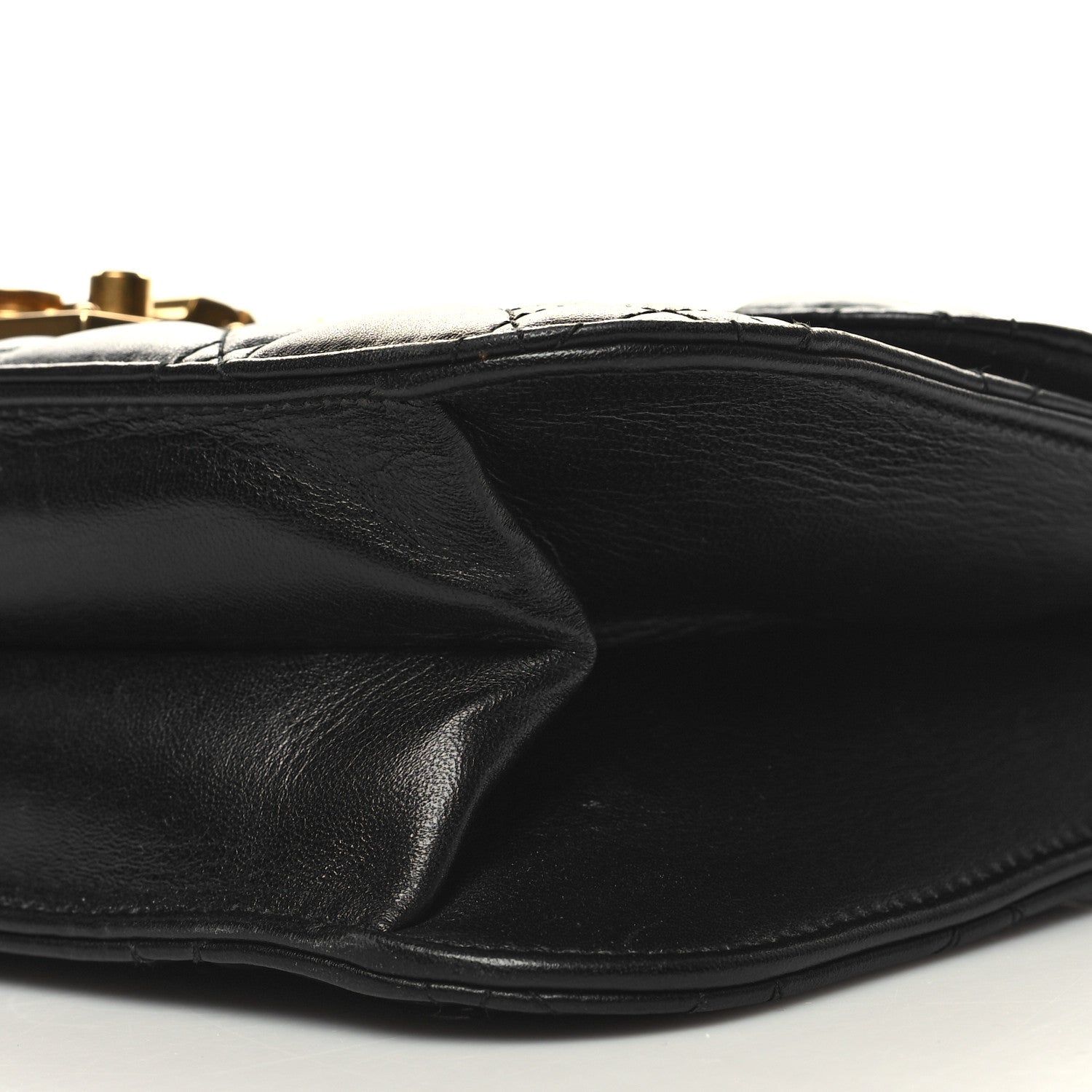 Christian Dior Lambskin Cannage Large Dioraddict Flap Bag Black 9 of 10