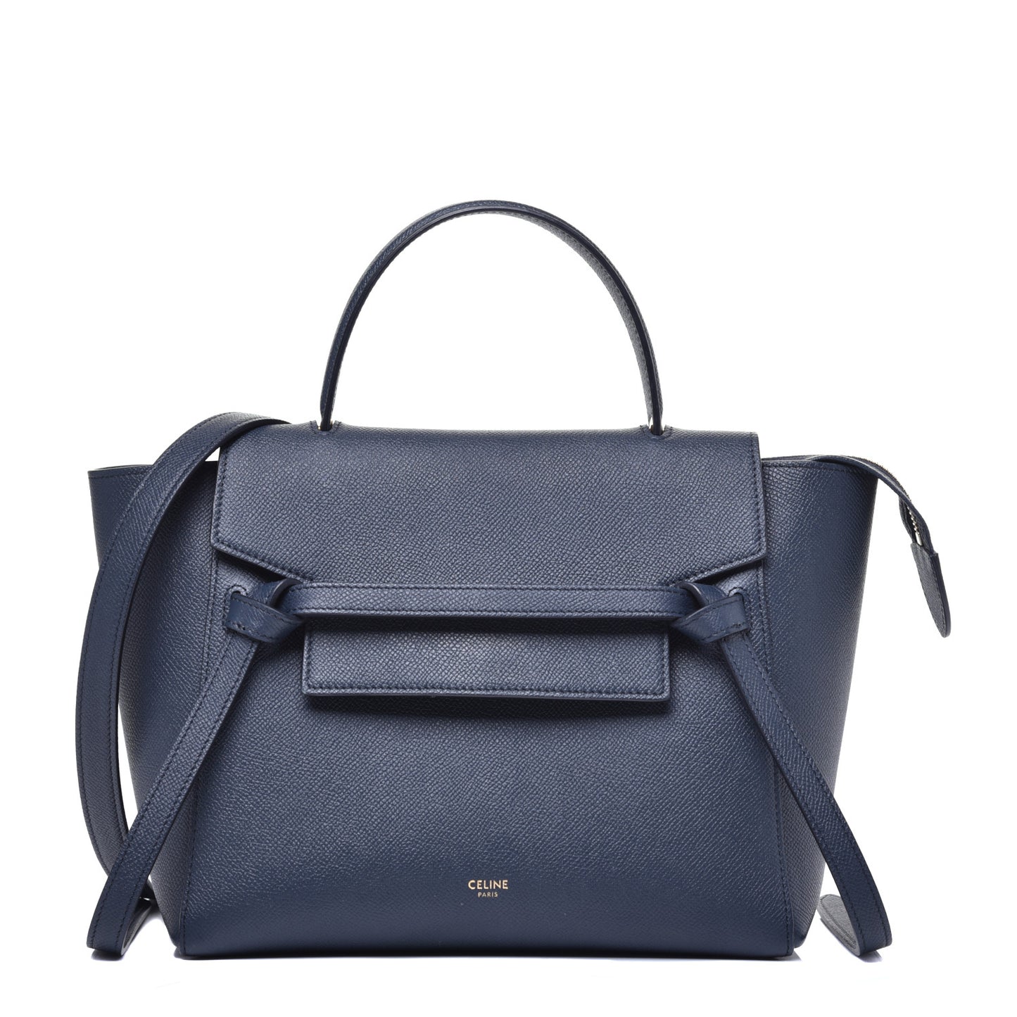 Baby Grained Calfskin Micro Belt Bag Deep Sea