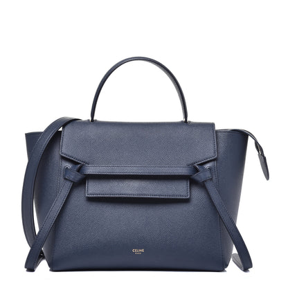 Celine Baby Grained Calfskin Micro Belt Bag Deep Sea 1 of 8