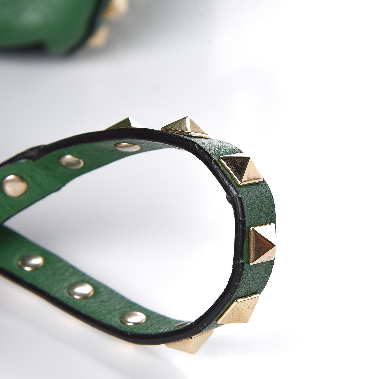 Valentino Garavani Vitello Medium Rockstud Tote Emerald 15 of 17