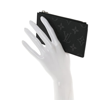 Louis Vuitton Monogram Eclipse Taiga Coin Card Holder 2 of 7