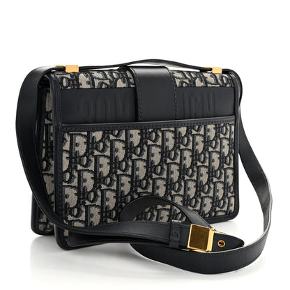 Christian Dior Oblique 30 Montaigne Flap Bag Blue 3 of 9