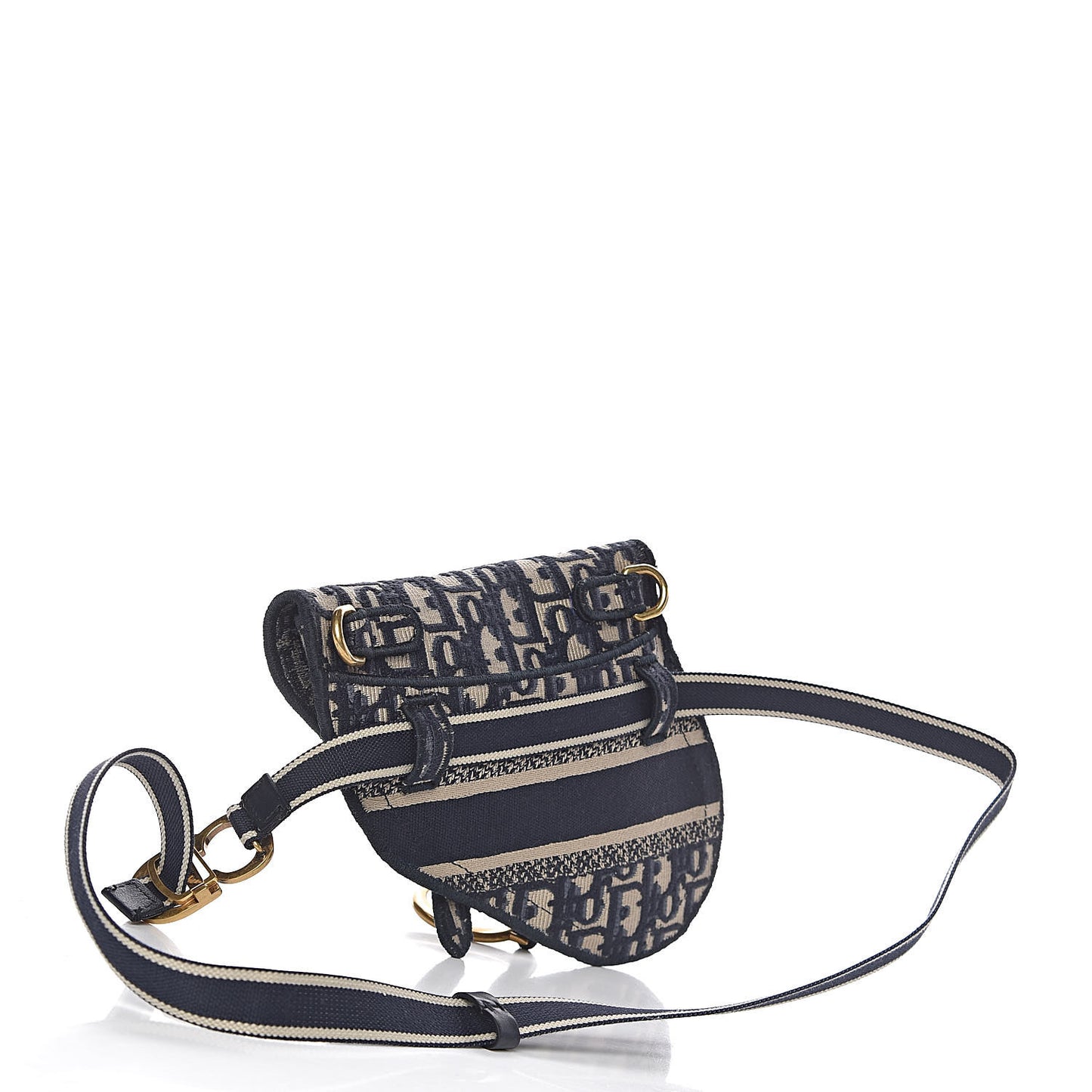 Oblique Saddle Belt Bag Blue
