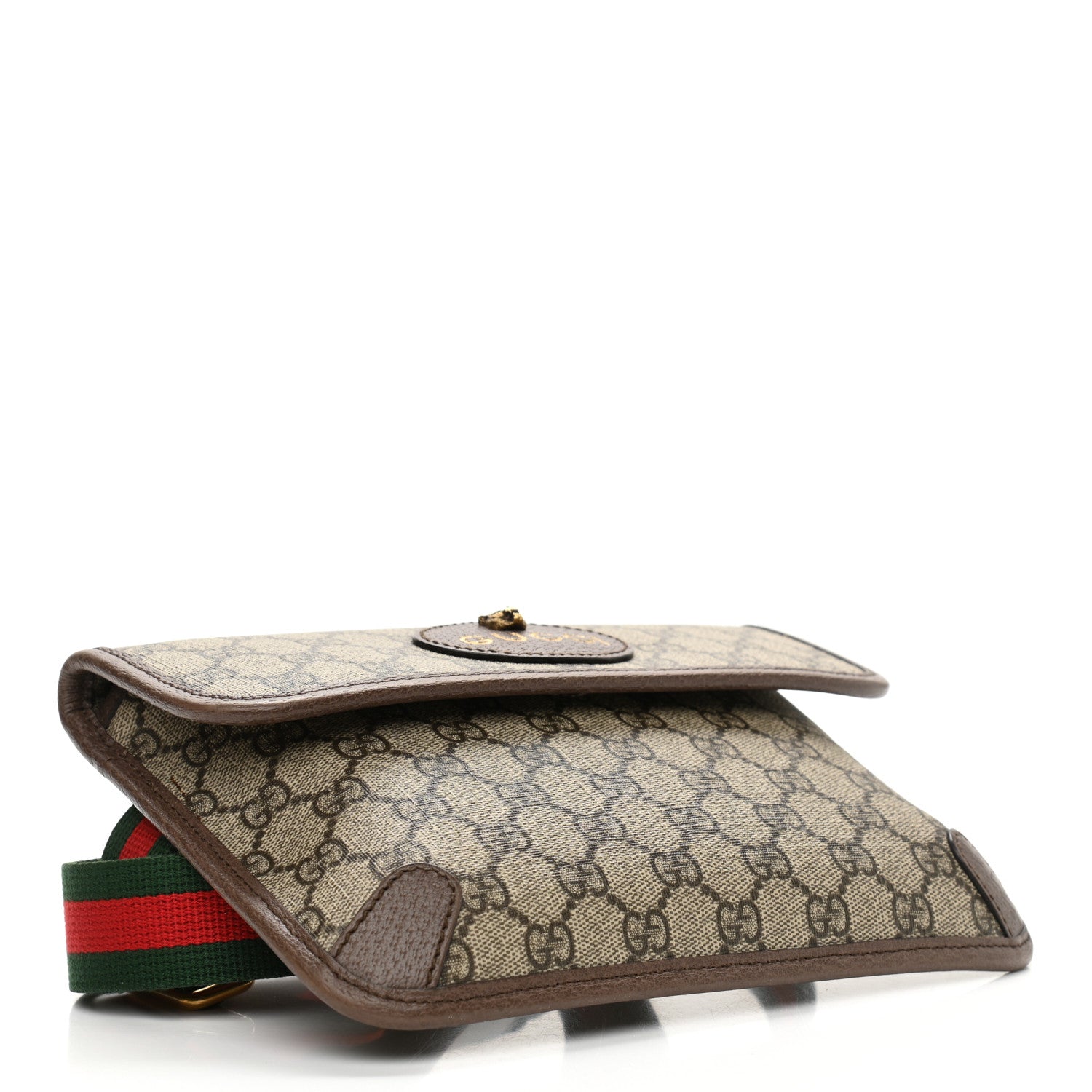 Gucci GG Supreme Monogram Neo Vintage Web Belt Bag Brown 4 of 12