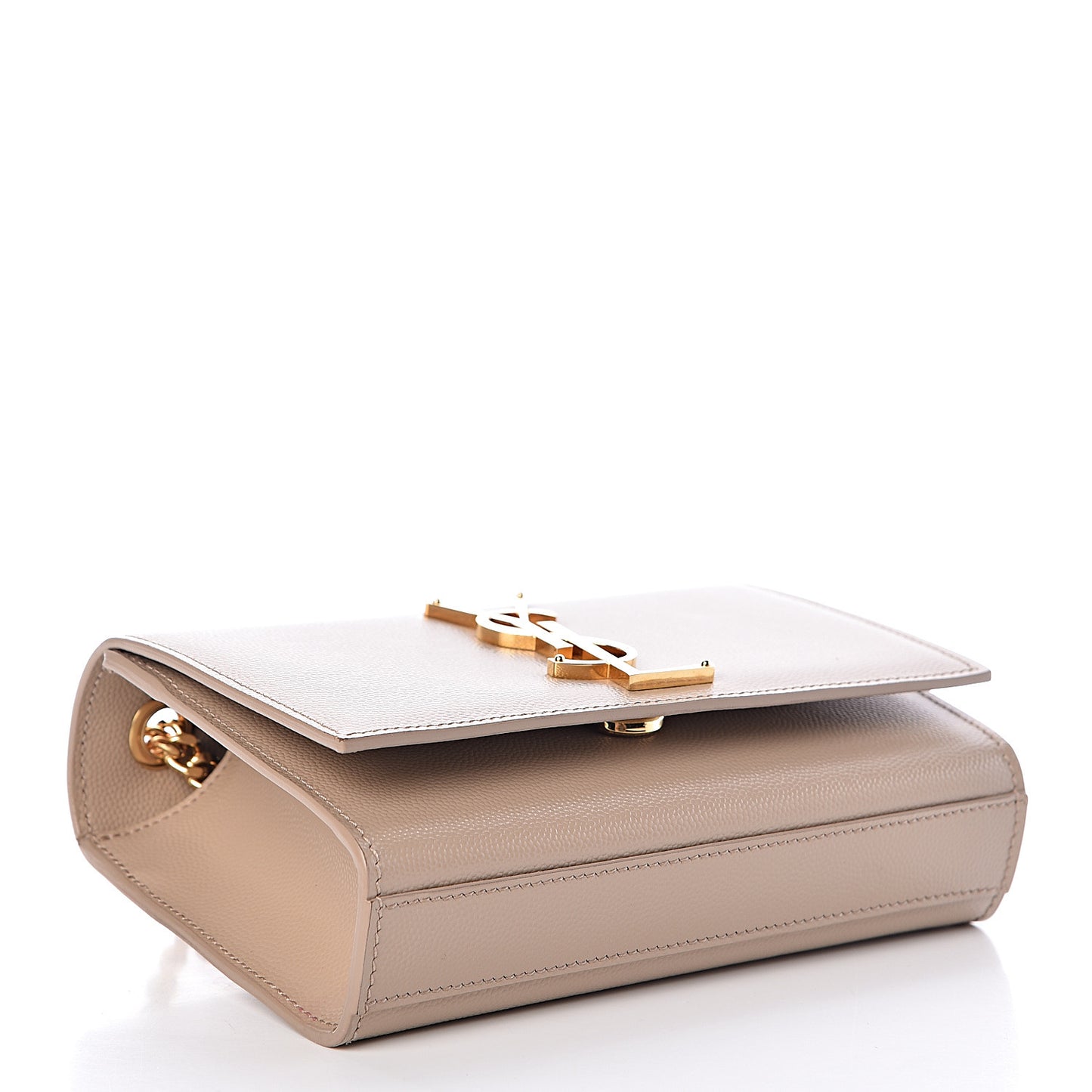 Grain De Poudre Small Monogram Kate Satchel Dark Beige